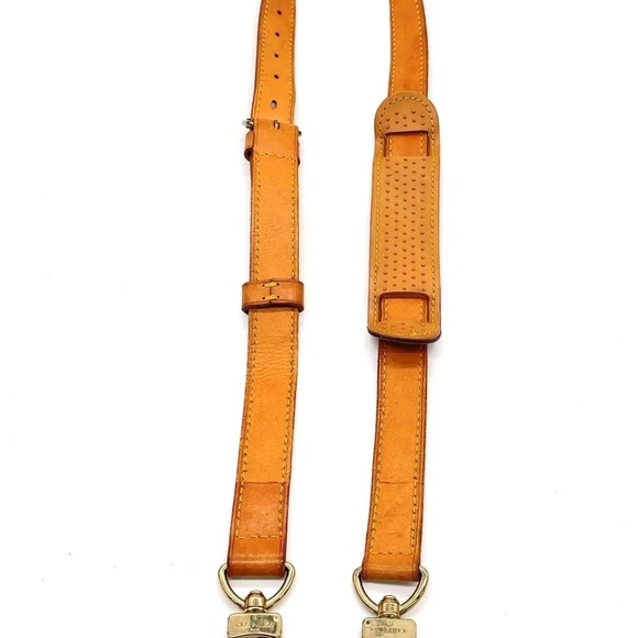 Louis Vuitton Tan Leather Belt with Gold Accents - Picture 5 of 14